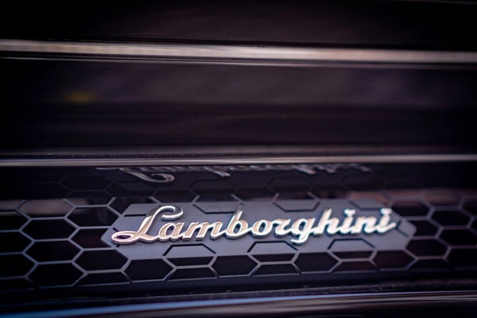 Detail nápisu Lamborghini