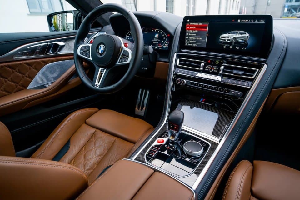 Interiér vozu BMW M8 Competition Gran Coupé